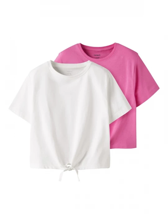Foto van product NAME IT Shirt 'NKFVaya' pink / wit