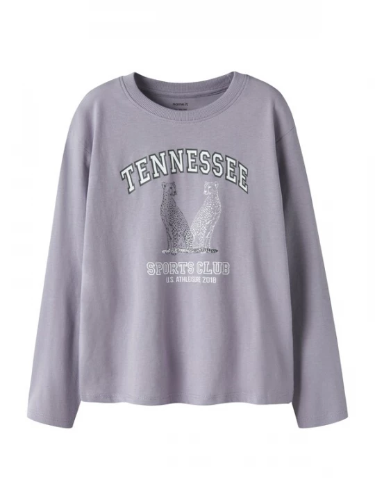 Foto van product NAME IT Shirt 'NKFVelda' lavendel / zwart / wit