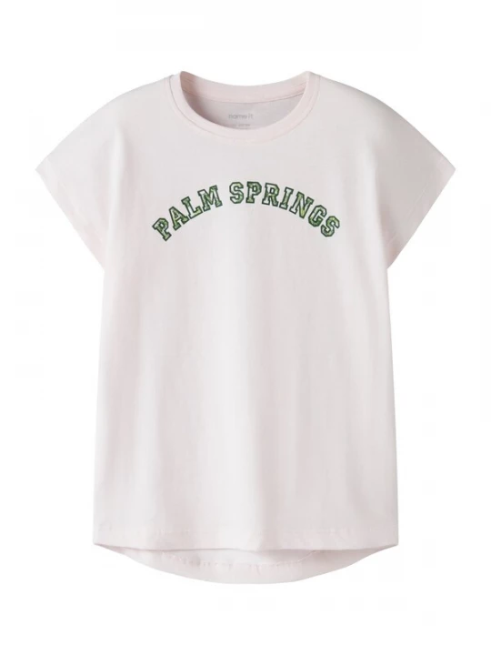 Foto van product NAME IT Shirt 'NKFVIGEA' groen / donkergroen / pastelroze