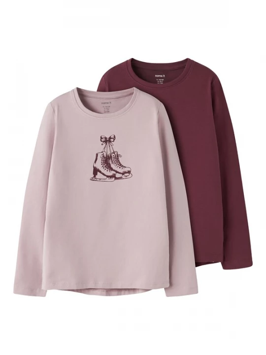 Foto van product NAME IT Shirt 'NKFVix' braam / lichtlila