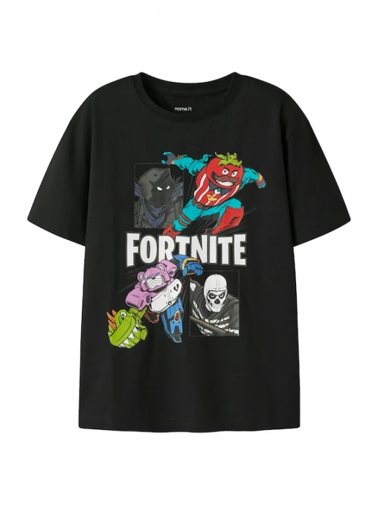 Foto van product NAME IT Shirt 'NKMAMBROSE FORTNITE' lavendel / rood / zwart / wit