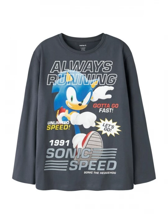 Foto van product NAME IT Shirt 'NKMatti Sonic' blauw / duifblauw / wit