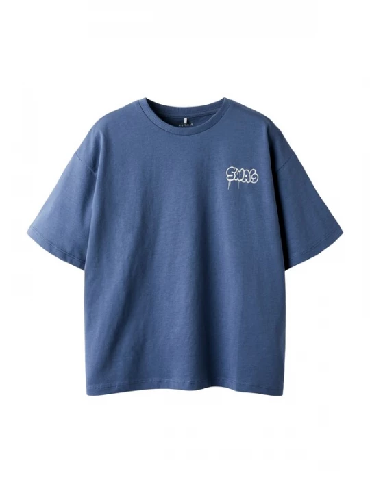 Foto van product NAME IT Shirt 'NKMBleze' saffier / kaki / kersrood / wit