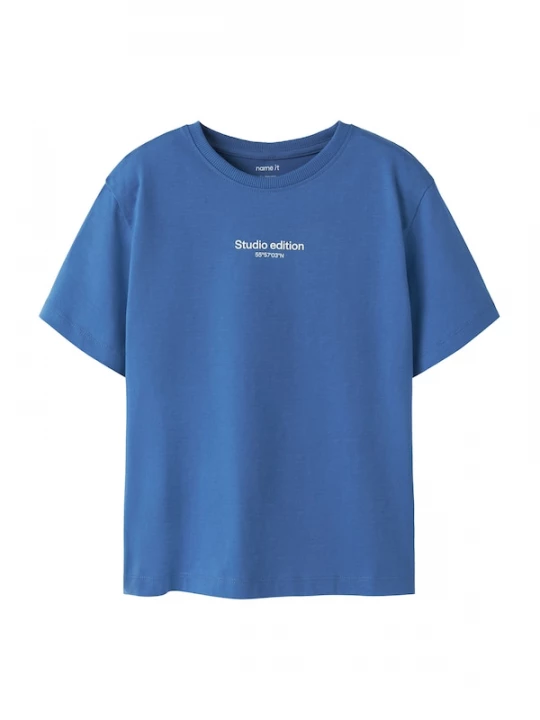 Foto van product NAME IT Shirt 'NKMBrody' blauw / wit