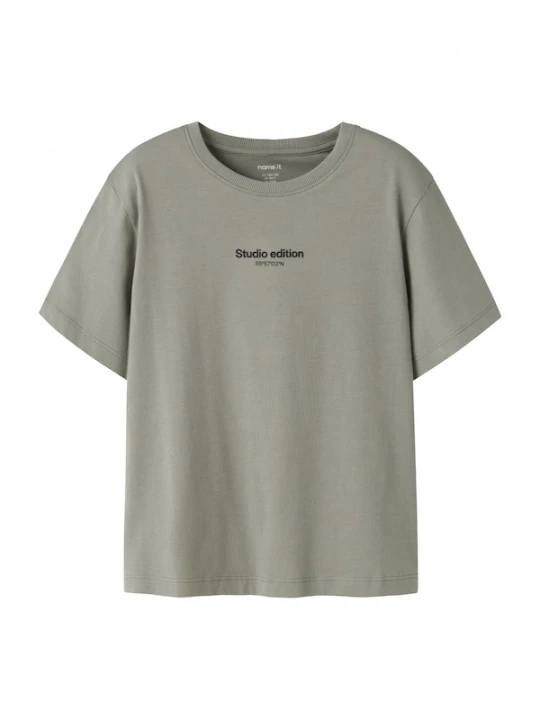 Foto van product NAME IT Shirt 'NKMBrody' greige / zwart