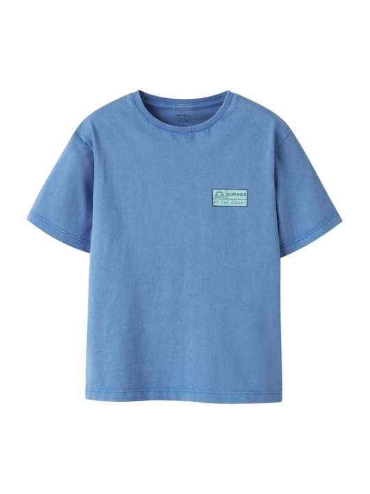 Foto van product NAME IT Shirt 'NKMFANDEL' saffier / hemelsblauw / zwart