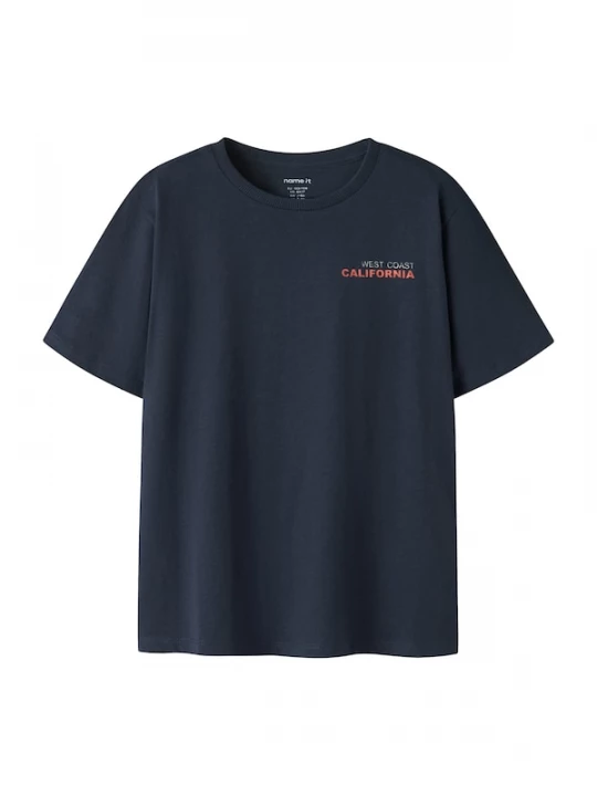 Foto van product NAME IT Shirt 'NKMFELIX' navy / lichtblauw / lichtrood / wit