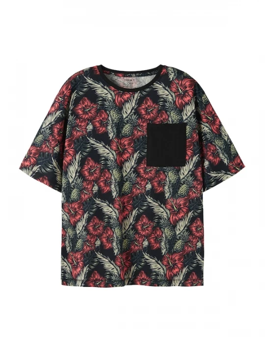 Foto van product NAME IT Shirt 'NKMFERN' geel / grijs / rood / zwart