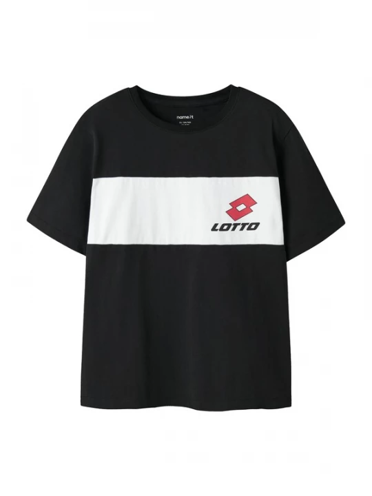 Foto van product NAME IT Shirt 'NKMJakob' rood / zwart / wit