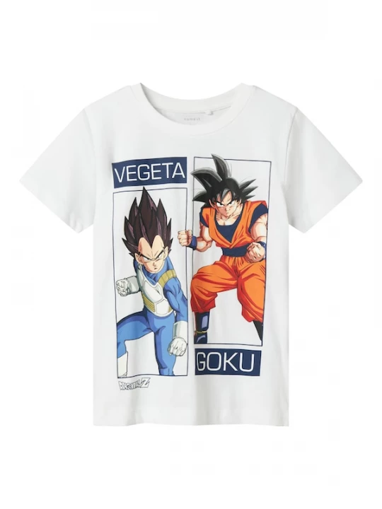 Foto van product NAME IT Shirt 'NKMjes Dragon' beige / blauw / oranje / wit