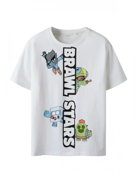 Foto van product NAME IT Shirt 'NKMJOK BRWLST' lichtblauw / groen / zwart / wit
