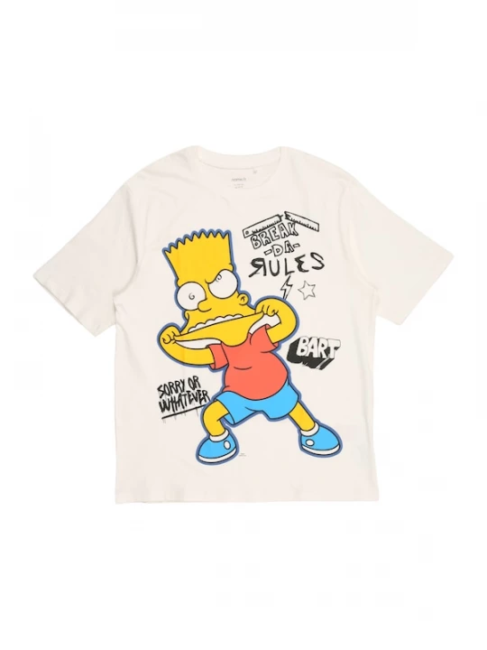 Foto van product NAME IT Shirt 'NKMJUDA SIMPSONS' lichtblauw / geel / wit