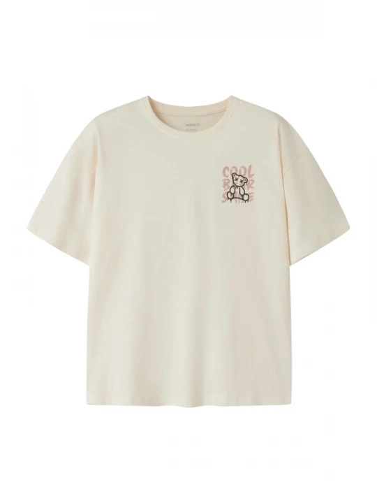 Foto van product NAME IT Shirt 'NKMKemuel' oudroze / zwart / offwhite