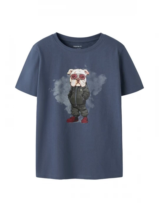 Foto van product NAME IT Shirt 'NKMLegu' donkerblauw / rood / zwart / wit