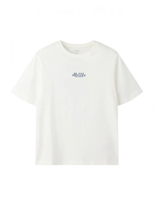 Foto van product NAME IT Shirt 'NKMLOGAN' royal blue / koningsblauw / donkerblauw / grenadine / wit