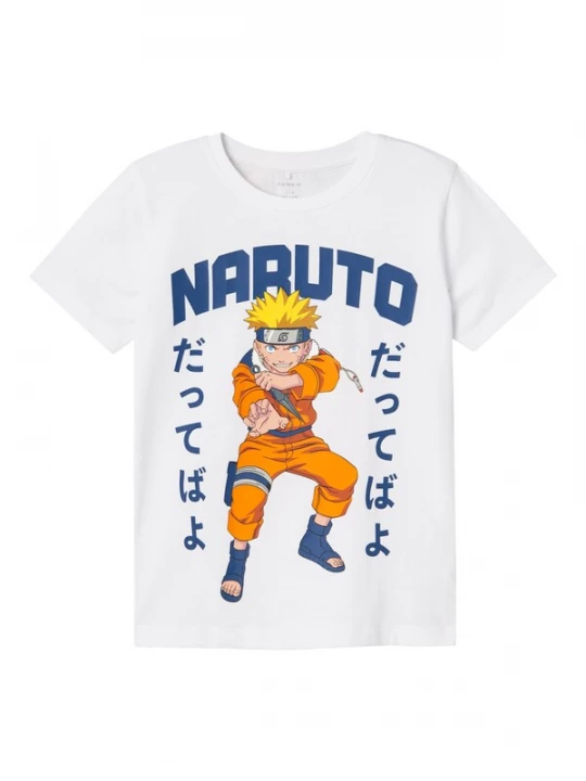 Foto van product NAME IT Shirt 'NKMMacar Naruto' blauw / geel / oranje / wit