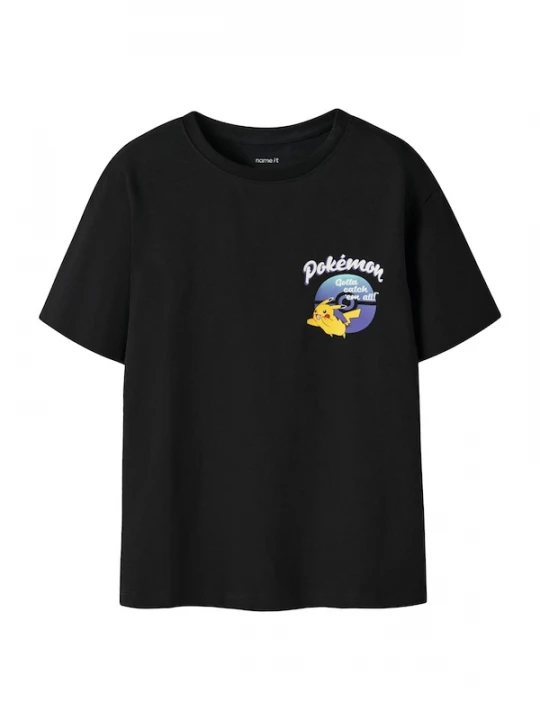 Foto van product NAME IT Shirt 'NKMMATH POKEMON' blauw / geel / zwart / wit