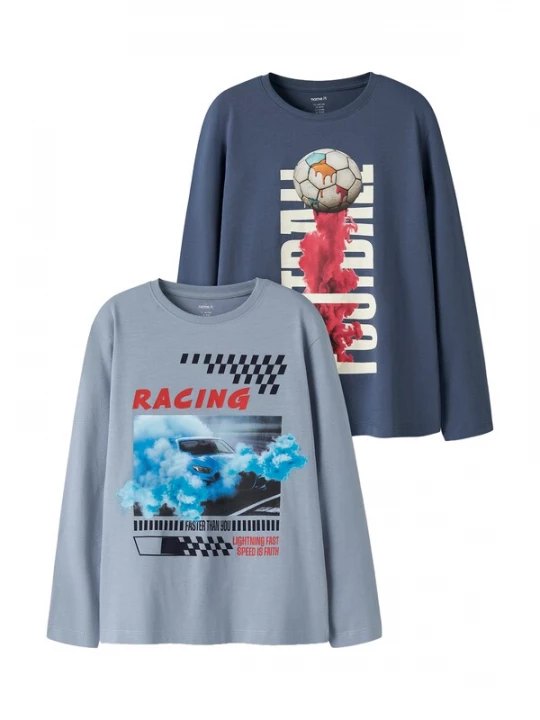 Foto van product NAME IT Shirt 'NKMVOTO' marine / duifblauw