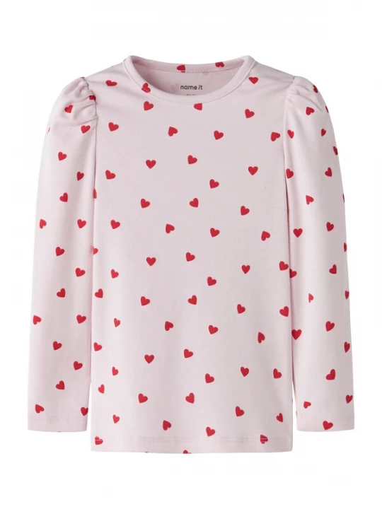Foto van product NAME IT Shirt 'NMFBHEART' pastelroze / rood