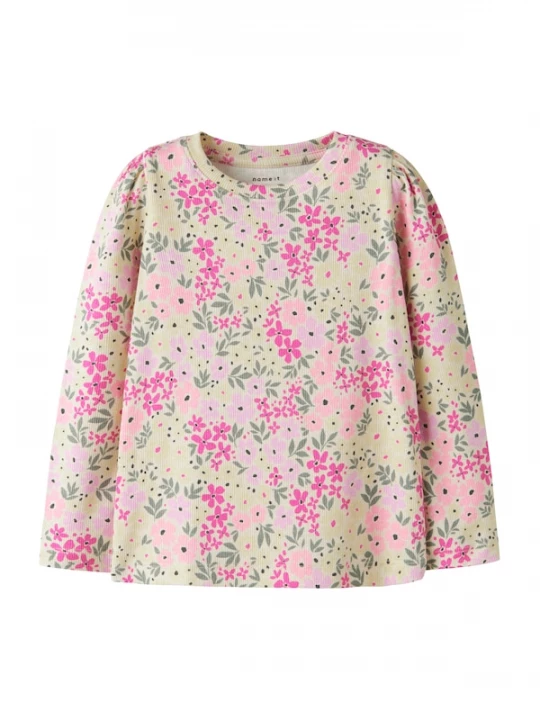 Foto van product NAME IT Shirt 'NMFDARTIAS' geel / stone grey / groen / pink