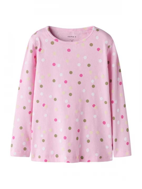Foto van product NAME IT Shirt 'NMFDottia' pasteelgeel / groen / pink / rosa / wit