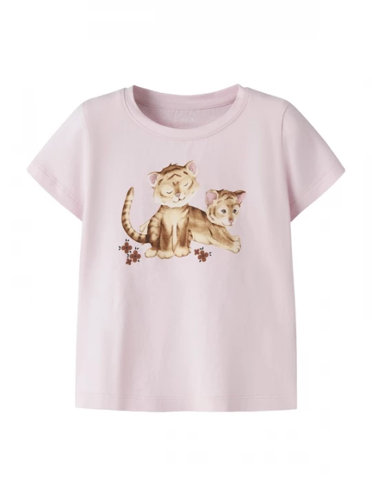 Foto van product NAME IT Shirt 'NMFHERTA' beige / bruin / poederroze