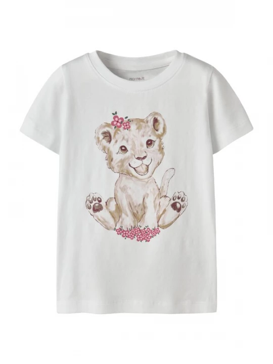 Foto van product NAME IT Shirt 'NMFHerta' beige / spar / magenta / wit
