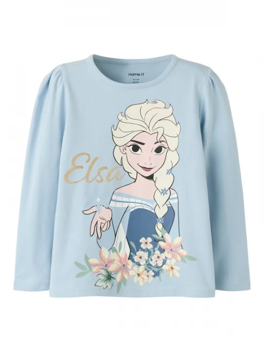 Foto van product NAME IT Shirt 'NMFJALA FROZEN' lichtblauw / rosa / zwart / wit