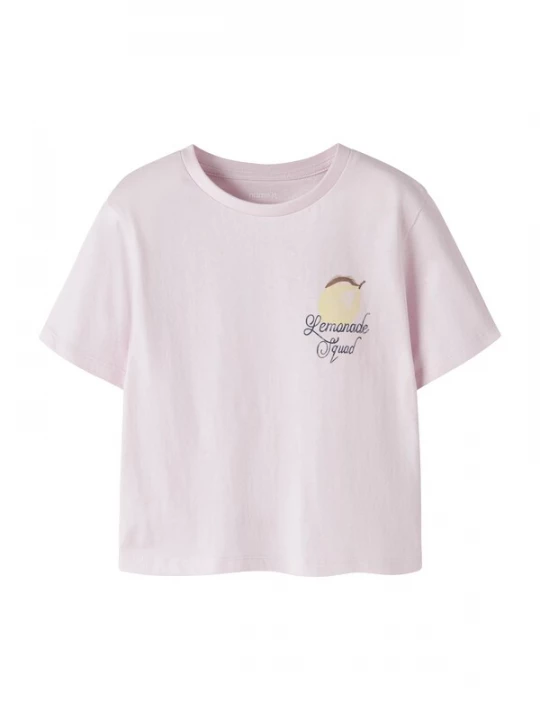 Foto van product NAME IT Shirt 'NMFJAYSLINE' mokka / limoen / pastelroze / zwart