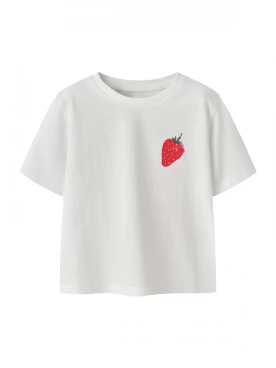 Foto van product NAME IT Shirt 'NMFJaysline' vuurrood / zwart / zilver / wit