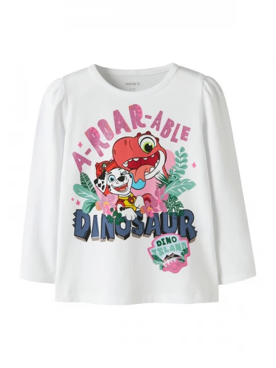 Foto van product NAME IT Shirt 'NMFJette Paw' mintgroen / koraal / pink / wit