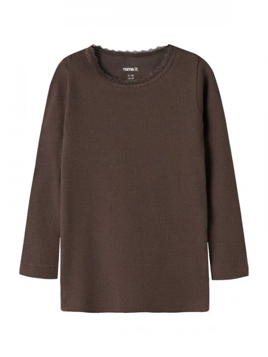 Foto van product NAME IT Shirt 'NMFKAB' donkerbruin