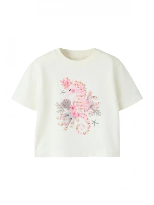 Foto van product NAME IT Shirt 'NMFKADIE' grijs / rosa / wit