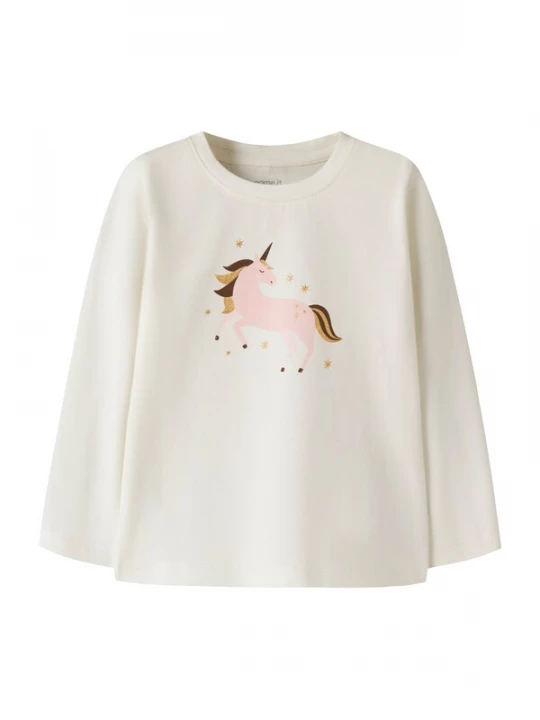 Foto van product NAME IT Shirt 'NMFKatelin' donkerbruin / goud / rosa / wit