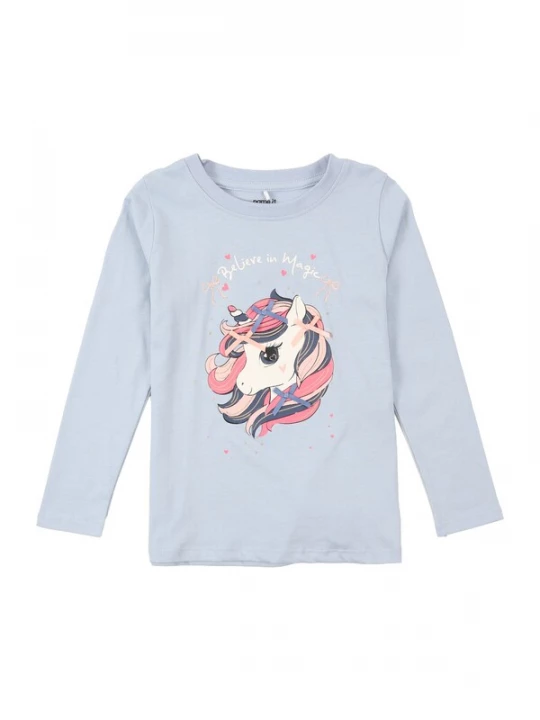 Foto van product NAME IT Shirt 'NMFKAYA' navy / lichtblauw / lichtroze / wit