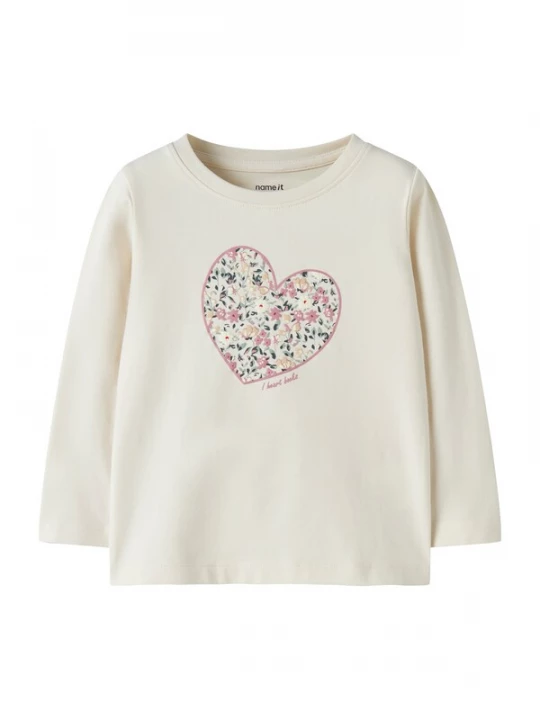 Foto van product NAME IT Shirt 'NMFKiwi' lichtbeige / gemengde kleuren