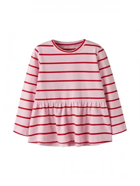 Foto van product NAME IT Shirt 'NMFLestro' rosa / knalrood / wit