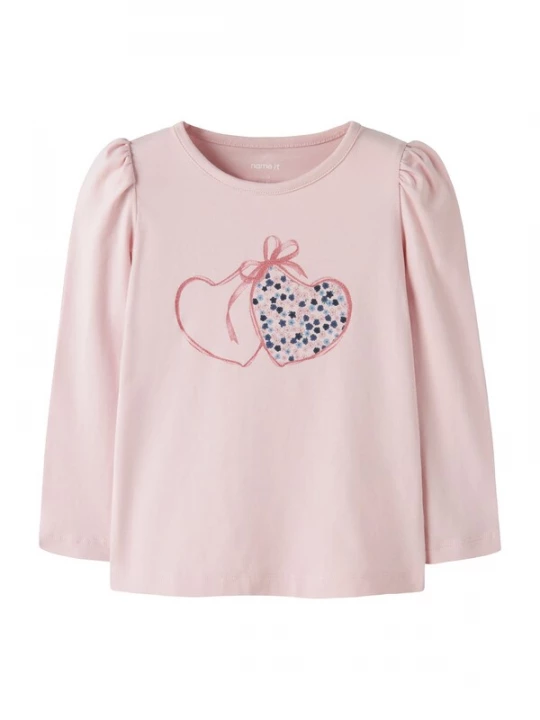 Foto van product NAME IT Shirt 'NMFLIASA' navy / lichtblauw / rosa / oudroze