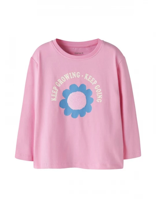 Foto van product NAME IT Shirt 'NMFLINDALI' saffier / lichtroze / wit