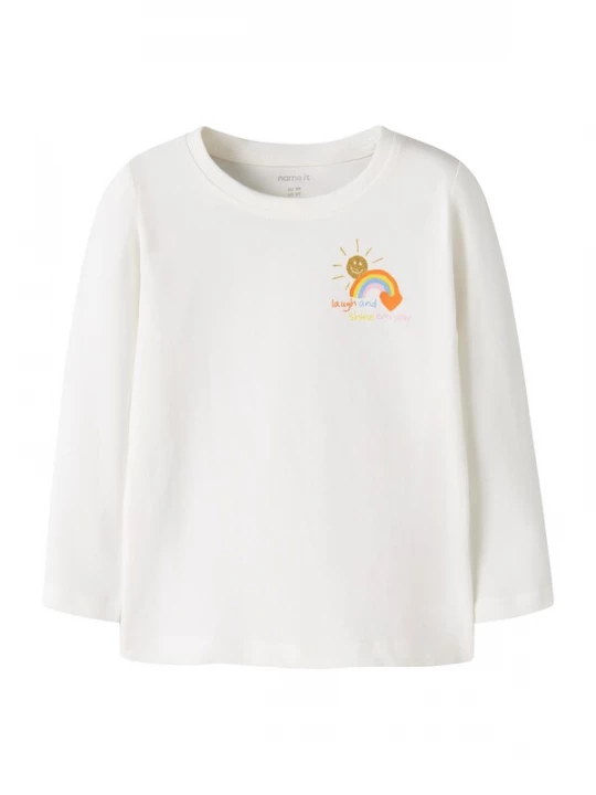 Foto van product NAME IT Shirt 'NMFLINLAS' geel / goud / oranje / wit