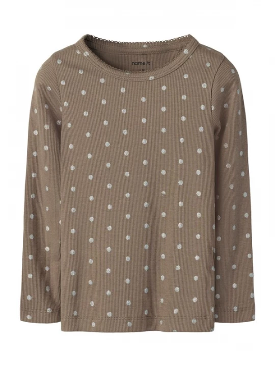 Foto van product NAME IT Shirt 'NMFLONA' grijs / taupe