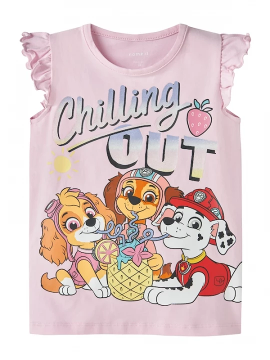 Foto van product NAME IT Shirt 'NMFMARIA' oranje / rosé / rood / wit