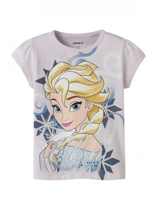 Foto van product NAME IT Shirt 'NMFMomi Frozen' navy / lichtblauw / mosterd / lavendel