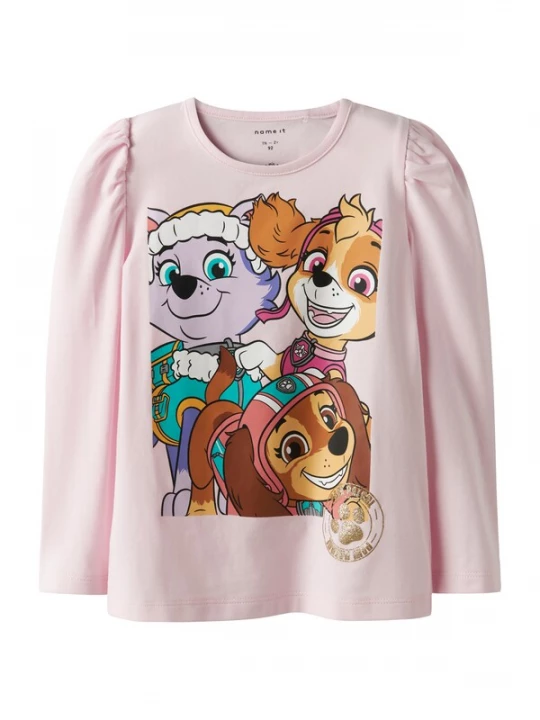 Foto van product NAME IT Shirt 'NMFNAJA PAW' beige / bruin / sering / rosa