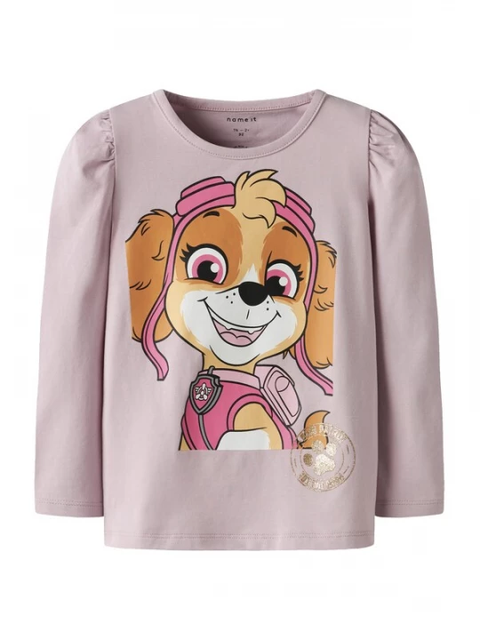 Foto van product NAME IT Shirt 'NMFNaja Paw' sering / oranje / pink