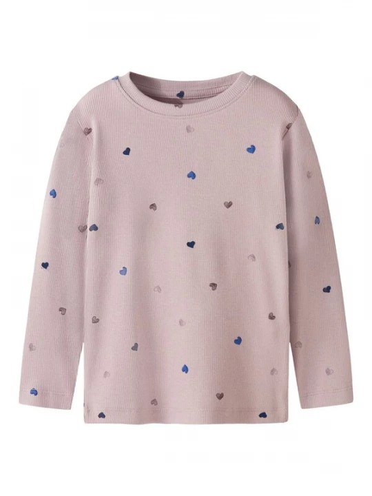 Foto van product NAME IT Shirt 'NMFNutti' azuur / donkerblauw / donkerbruin / mauve