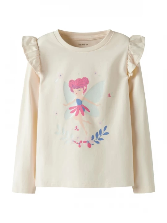 Foto van product NAME IT Shirt 'NMFTikka' crème / blauw / rosa