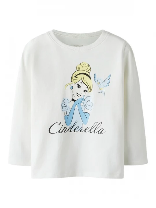 Foto van product NAME IT Shirt 'NMFVeena' lichtblauw / lichtgeel / zwart / wit