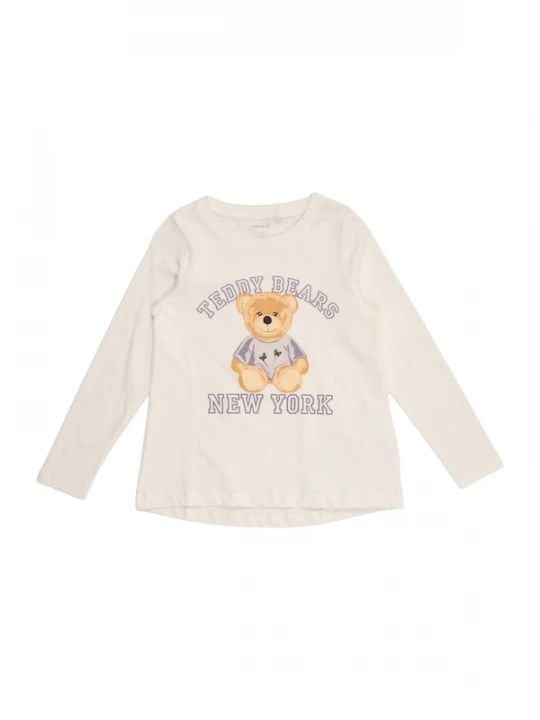 Foto van product NAME IT Shirt 'NMFVIOLET' lichtbruin / pastellila / donkerlila / natuurwit