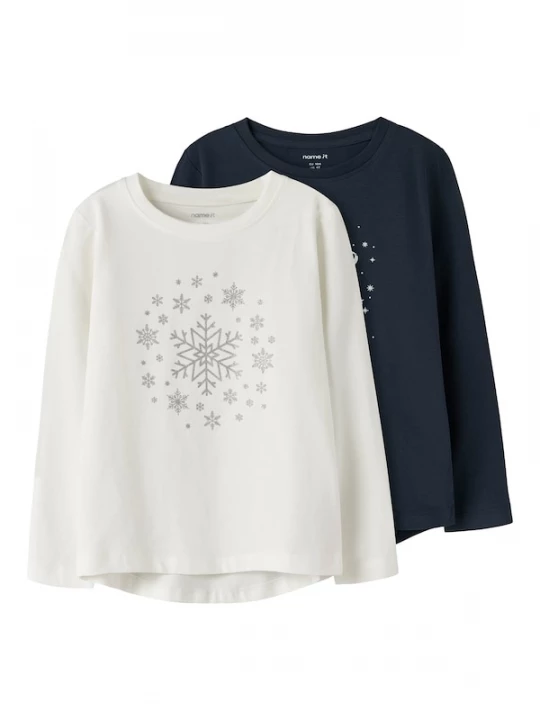 Foto van product NAME IT Shirt 'NMFViparty' nachtblauw / wit